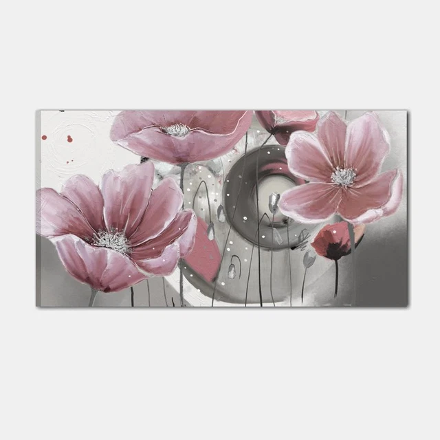 QUADRI DIPINTI A Mano Acrilico Su Tela Quadro Moderno Con Fiori
