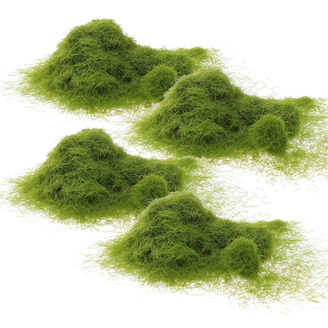 4 sacchetti di simulazione muschio polvere fai da te decorazione paesaggio muschio falso layout scena decorazione