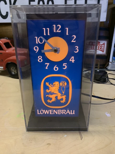 Lowenbrau Beer Lighted Clock