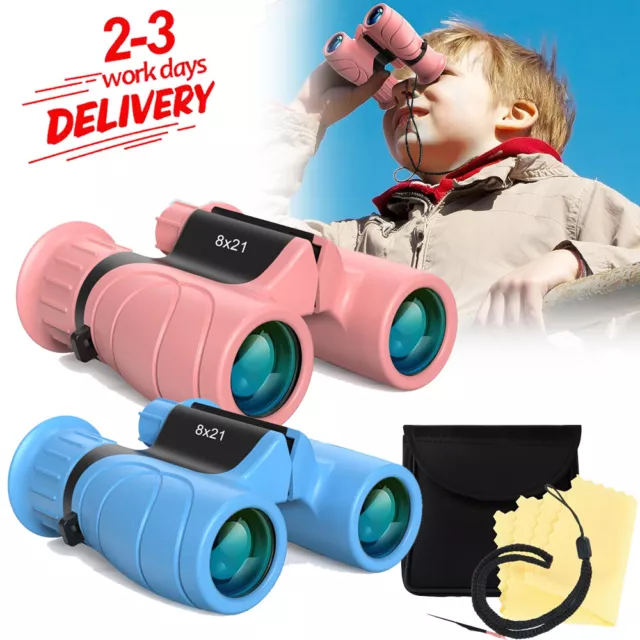 Kids Binoculars Children Telescope Anti Skid Rubber Grip Outdoor Watching Bird