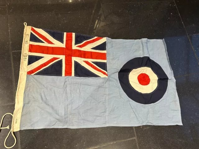 Original 1940 Dated Battle Of Britain Period Raf Royal Air Force  Flag