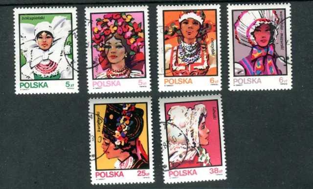 Briefmarken, Polen, Polska, Kpl Satz, Trachten, Fi. 2743-48, 1983, gestempelt