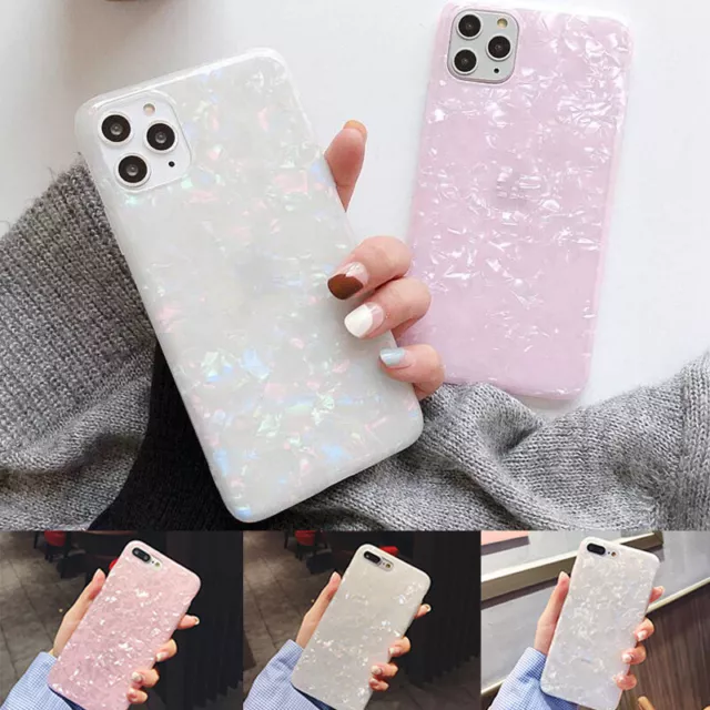 Phone Case Pearl Marble Cover For iPhone 11 Pro MAX XR X 6s 6 8 7 Plus Case