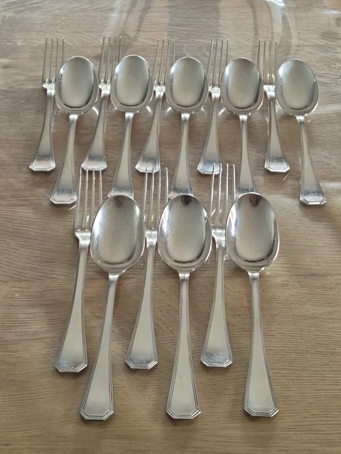 MÉNAGÈRE 37 COUVERTS ERCUIS modèle SULLY métal argenté ménagère fourchette table EUR 195,00 - FR