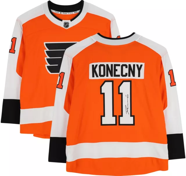 Travis Konecny Philadelphia Flyers Signed Orange Breakaway Jersey