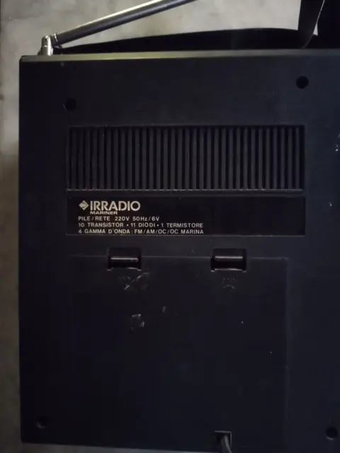 Radio stile retro a transistor IRRADIO Mariner 4 gamme d'onda - vintage anni 80 3
