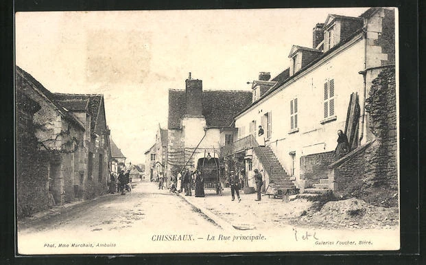 CPA Chisseaux, La Rue principale