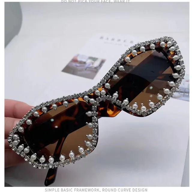 Womens Irregular Sunglasses UV400 Bling Rhinestone Personalized For Party Prom