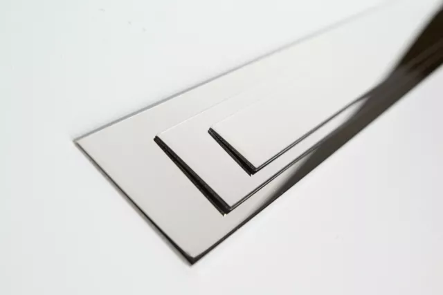 Spiegel poliert glänzend Edelstahl Chrom 304 Qualität Blechplatte 1,2 mm 3