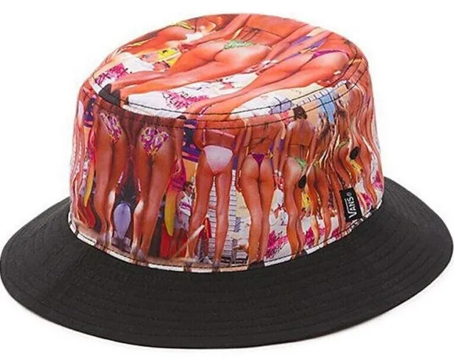 Vans Off The Wall Men's Hank Foto Bikini Girl Print Bucket Hat Cap