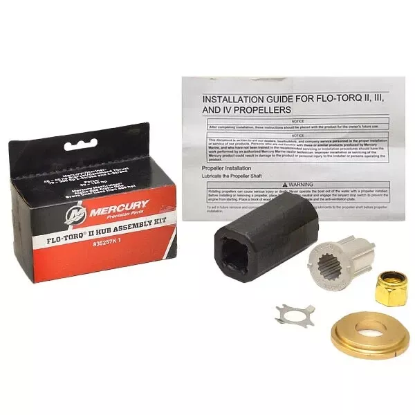 Propeller Hub Kit Flo-Torq II For Mercury MerCruiser Alpha Bravo 1, 835257K1, Q1