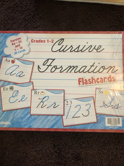 ABEKA CURSIVE FORMATION flashcard £6.60 - PicClick UK