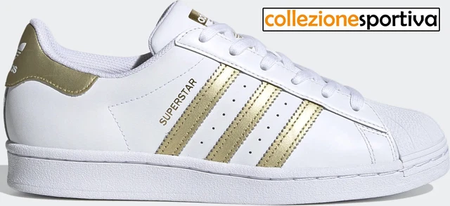 SCARPE DONNA ADIDAS SUPERSTAR - cod. FX7483 - col.bianco/oro