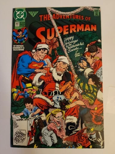 DC Comics Adventures of Superman #487 1992 Jerry Ordway VF/NM or Better
