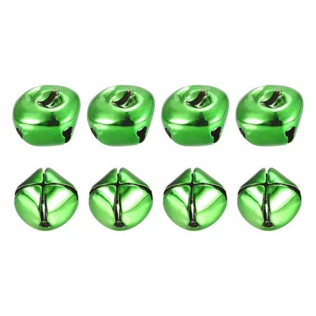 Jingle Bells, 25mm 8pcs Small Bells for Crafts DIY Christmas, Green