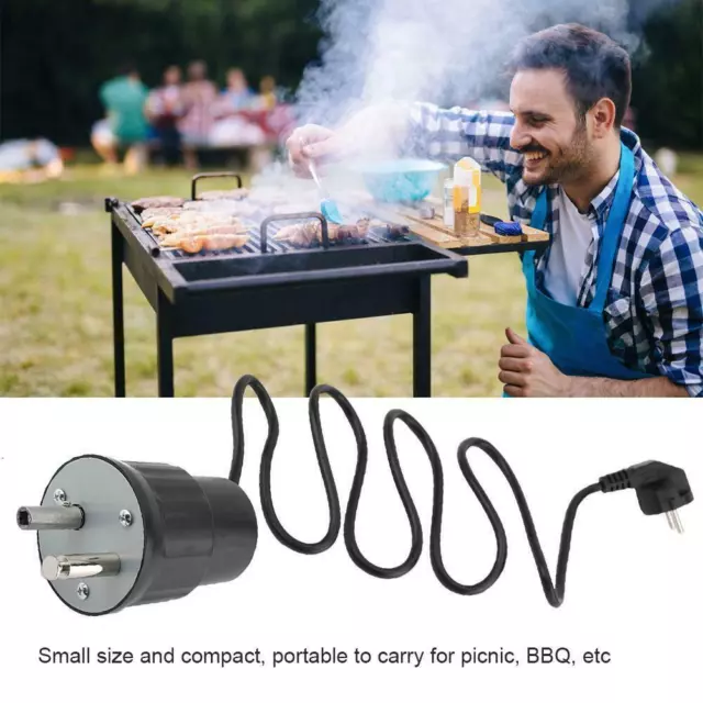 Elektro Spießdreher Rotisserie BBQ Spieß Grillspießmotor Rotator Grillmotor 220V
