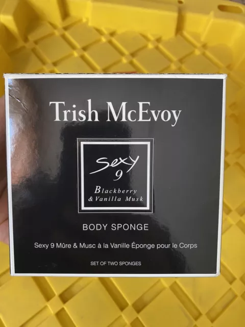 Trish Mcevoy Sexy 9 Body Sponge Blackberry Vanilla Musk Set Of 2 2