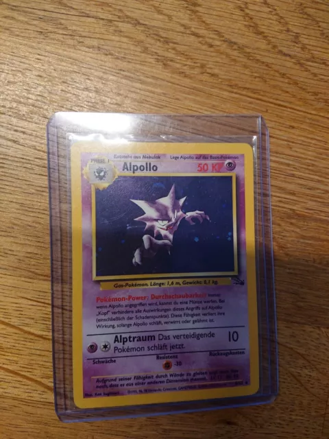 Pokemon Alpollo 6/62 1. Edition holo Fossil 1999 -top Zustand