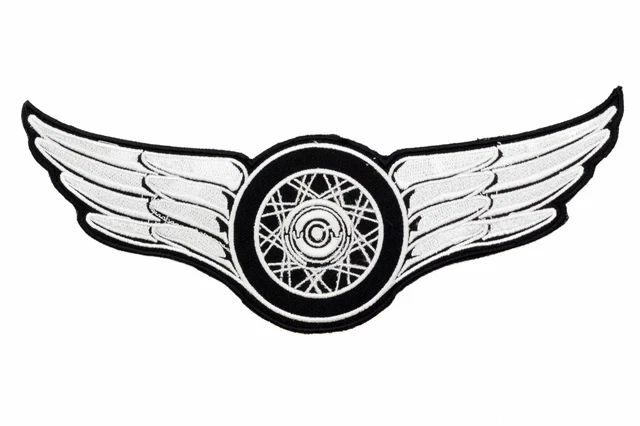 FLYING WHEEL Center Decorative Patch for Biker Vest or Jacket