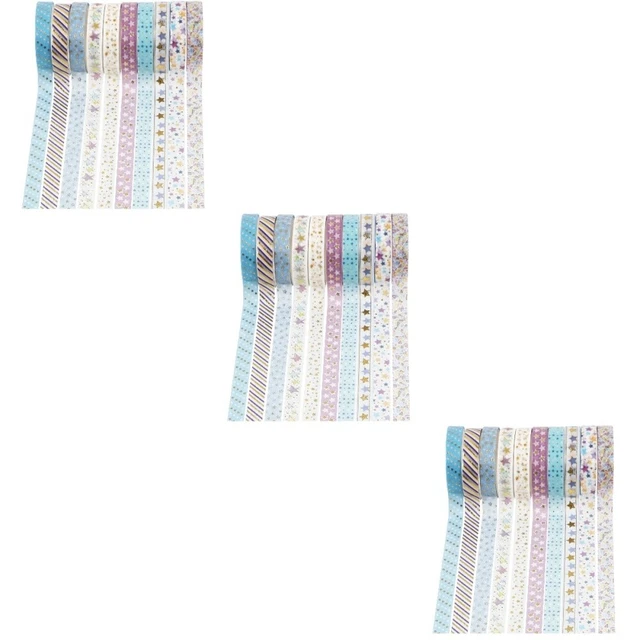 30 rollos manual decorativo cinta juego troquelado papel caliente