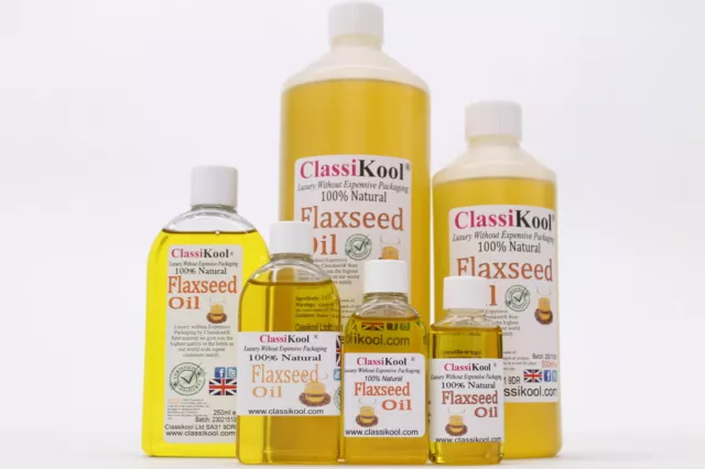 Classikool Flaxseed Oil: Rich in Omega 3, Pure, Food Grade & Cold Pressed