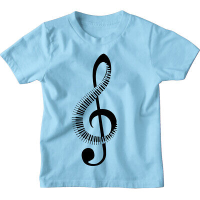 Piano music note Kids Boys Girls T-Shirt Childrens tshirt
