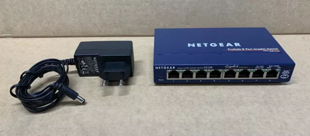 Netgear Prosafe GS108 v3 Gigabit Switch 8 Ports avec alimentation 2