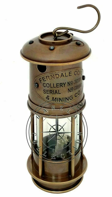 Nautische antike Lampe Maritime Minor Oil Maritime Schiff Messinglaterne Boot