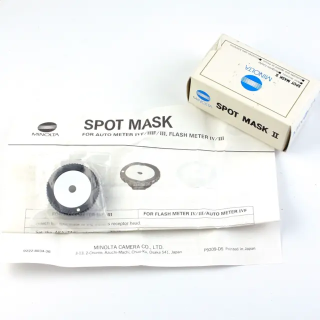 Minolta Spot Mask II - For Auto Meter III, IV, IIIF, IVF - New Old Stock