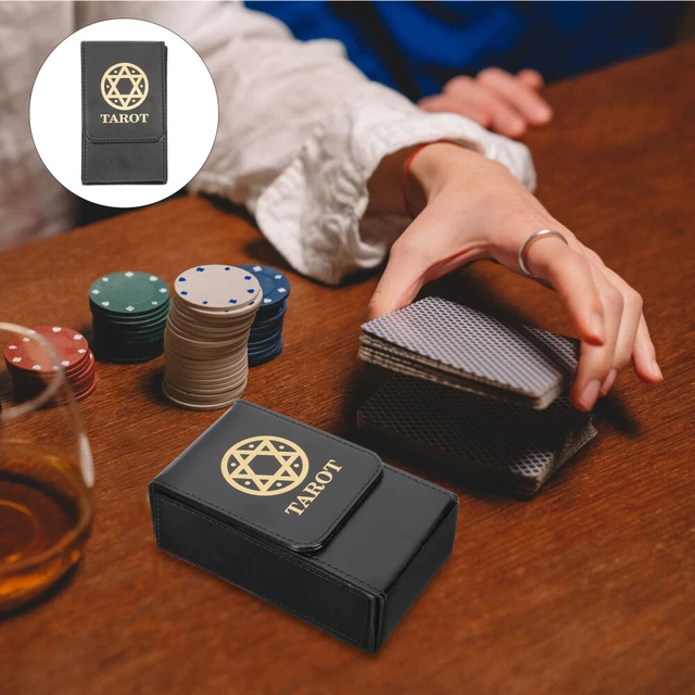 Wiccan Supplies and Tools Collection Flip Cover Tarot Storage Box Playing Cards