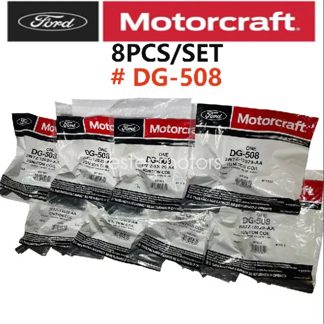 8Pcs Genuine Motorcraft OEM DG508 Ignition Coils  For Ford F150 4.6L 5.4L 6.8L