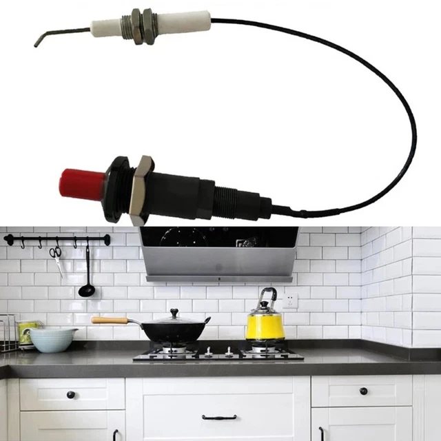 Accenditore Piezoelettrico Per Barbecue E Forno – 2 Uscite Con Cavo Da 1 M, Montaggio Facile