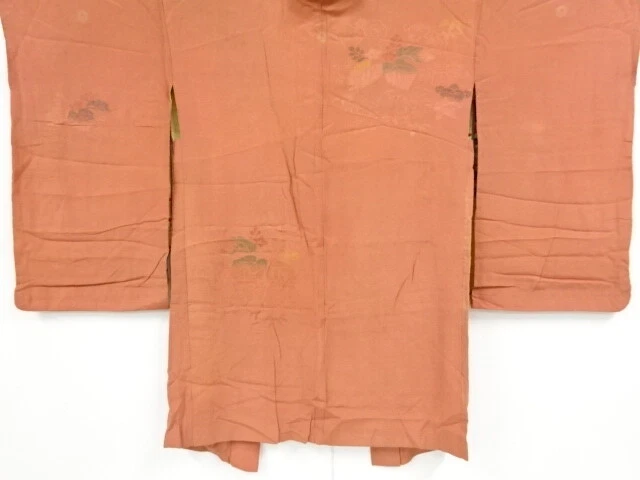 84134# Japanese Kimono / Antique Haori / Urushi / Woven Paulownia