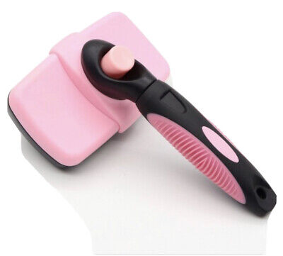 Hertzko Self Cleaning Slicker Brush,pink,green