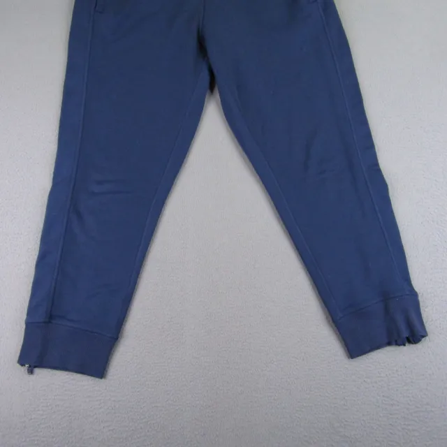 Adidas Pants Womens Large Blue Roland Garros Ankle Zip Climalite Athletic Sweats 3