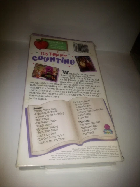 Barney It S Time For Counting Classic Collection Vhs Video Tape Rare Eur 3 70 Picclick Fr Barney It S Time For Counting Classic Collection Vhs Video Tape Rare Eur 3 70 Picclick Fr