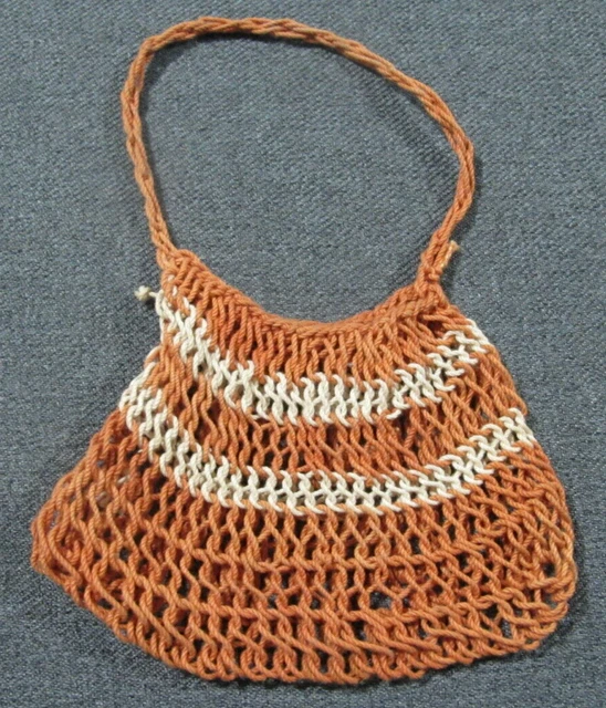 Vintage Papua New Guinea miniature tiny bilum bag