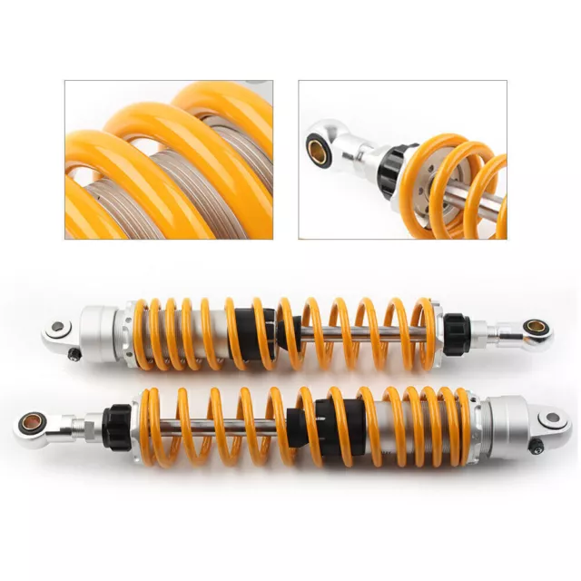 Motorcycle ATV Air Shock Absorber Damper 400mm 15.7" For Honda Yamaha Suzuki