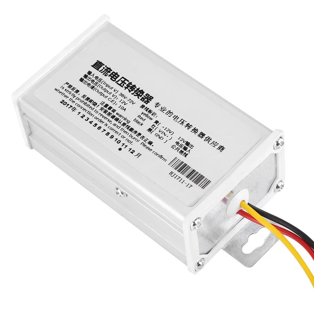 Convertitore Di Potenza DC 60V/72V A 12V 10A 120W IP67 - Impermeabile, Per Auto, Camion, Pannelli Solari E LED