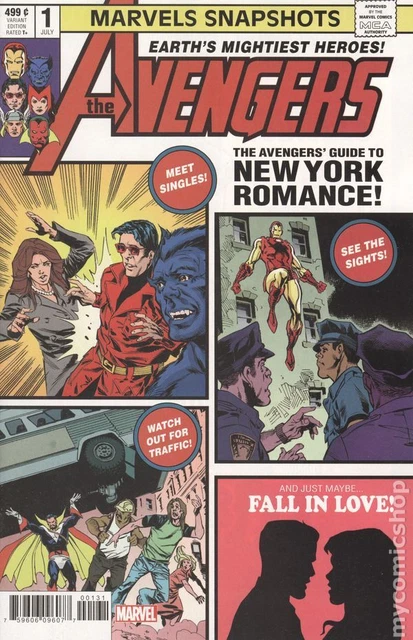 Marvels Snapshots Avengers 1B Johnson Variant NM 2021 Stock Image