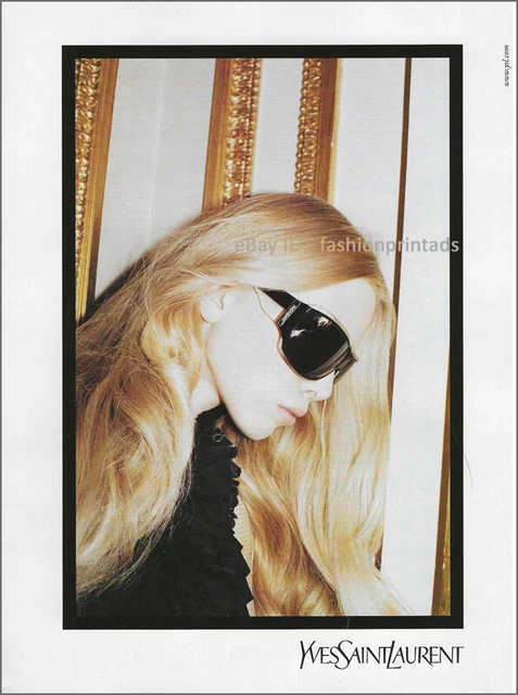 YVES SAINT LAURENT Eyewear 1-Page MAGAZINE PRINT AD Spring 2006 TANYA DYAGILEVA