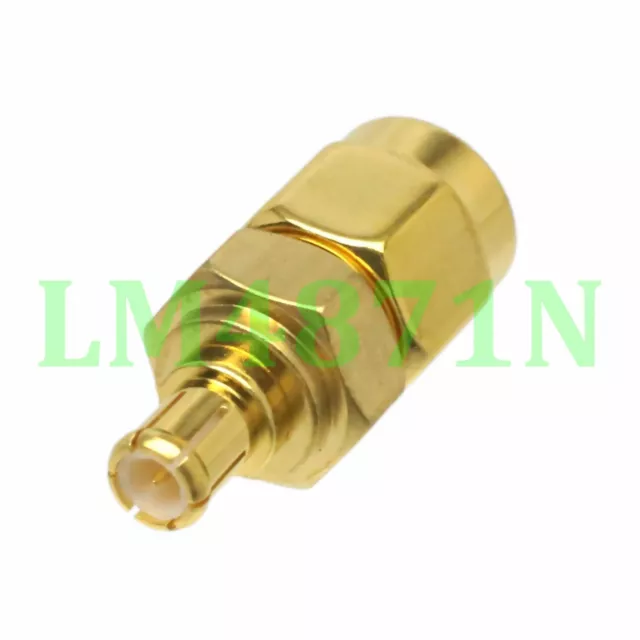 1pce RP-SMA Male Jack to MCX Male Plug RF Coax Adapter Connector Straight