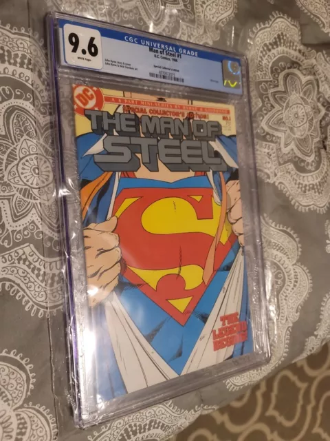 Man of Steel #1 CGC 9.6 Collectors Edition First DC Variant cover! Superman 1986
