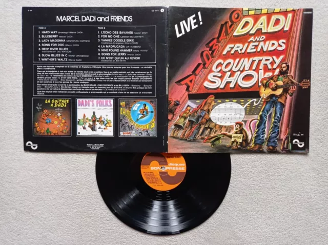 LP 33T MARCEL DADI AND FRIENDS "Live à l'Olympia" CD 1014 FRANCE 1976 )