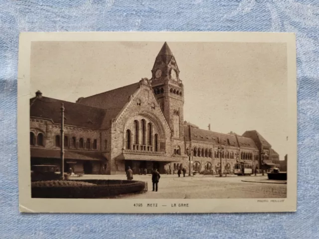 METZ - La gare (D1574) Deutsches Reich Lothringen Mi.Nr.4 gestempelt