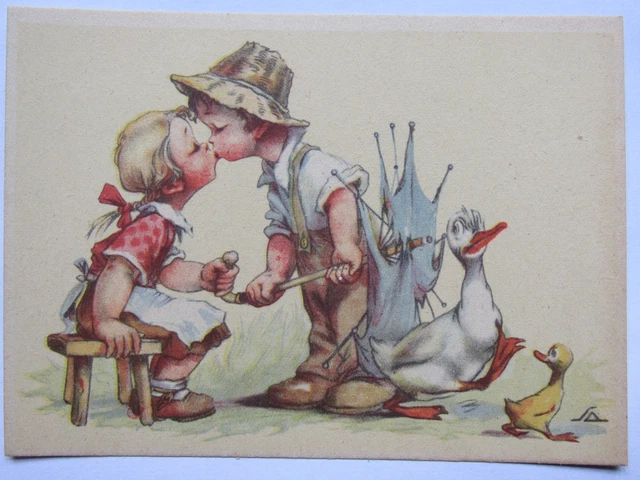 02E16 Carte Postale Cpsm 1950 - Humour Amourettes D'enfants Illustrateur Sa