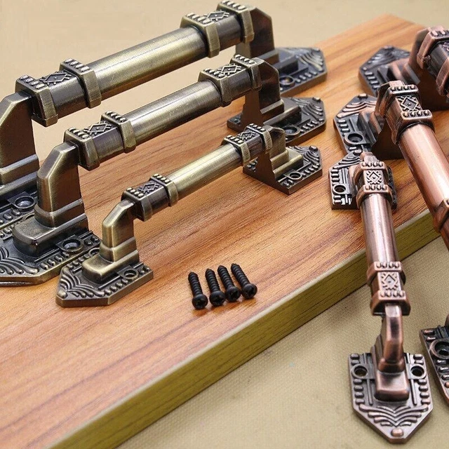 Decorative Furniture Door Handle High Quality Wood Barn Antique Imitate Copper