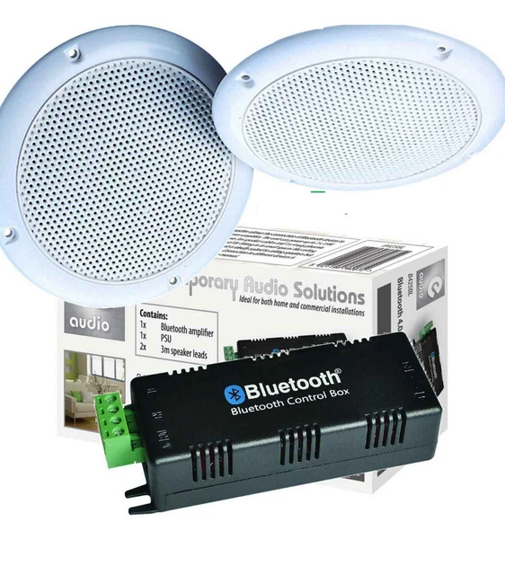 KITCHEN BLUETOOTH CEILING Speaker System Amplifier 2 X Ceiling Speakers b425b... £47.92