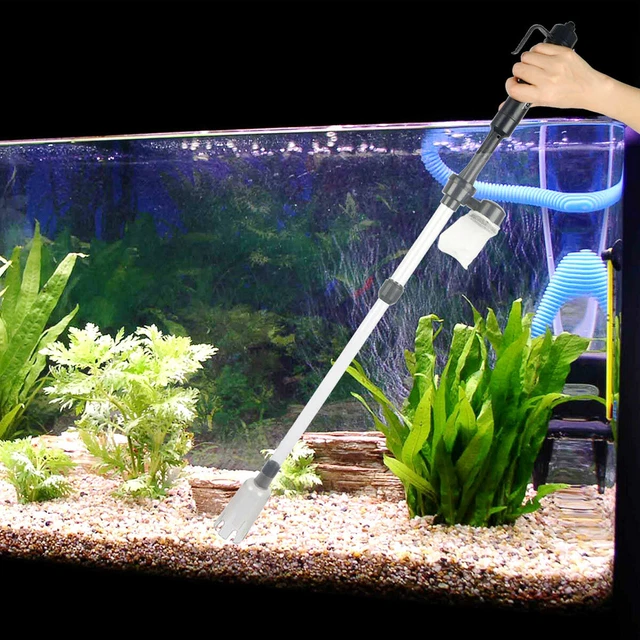 Electric Aquarium Gravel Fish Tank Cleaner Automatic Water Changer Filter Vacuum