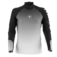 Aqualung Rashguard Damen (2018) - Langarm - Black White - Gr: S  -